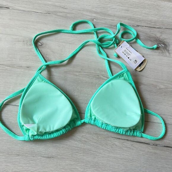 MirtyllaNoah Menta‎ Mint Green M Bikini Top NWT IN PACKAGING Made in Italy - Picture 7 of 7